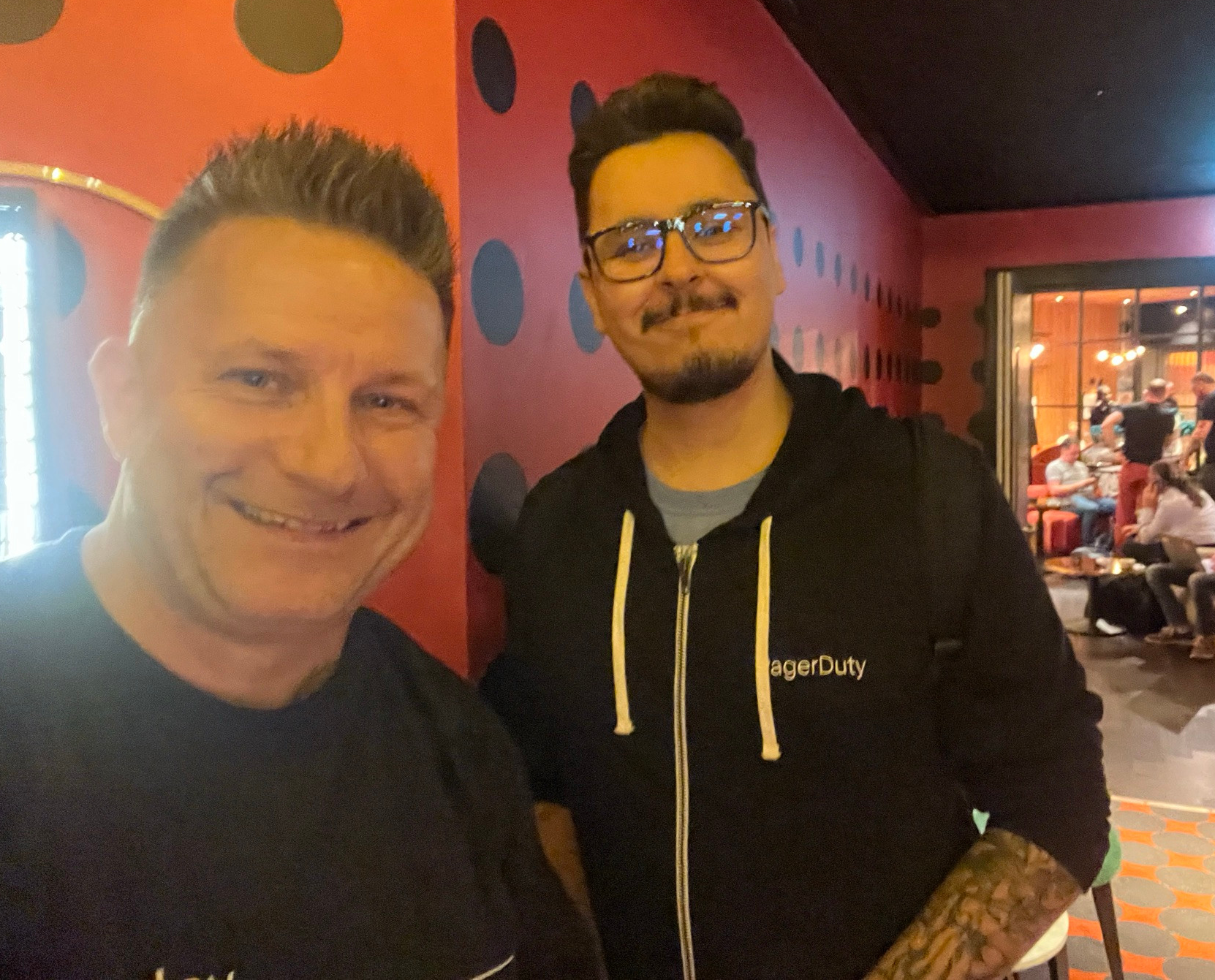 Me and Daniel Afonso hanging at SREday London 2025