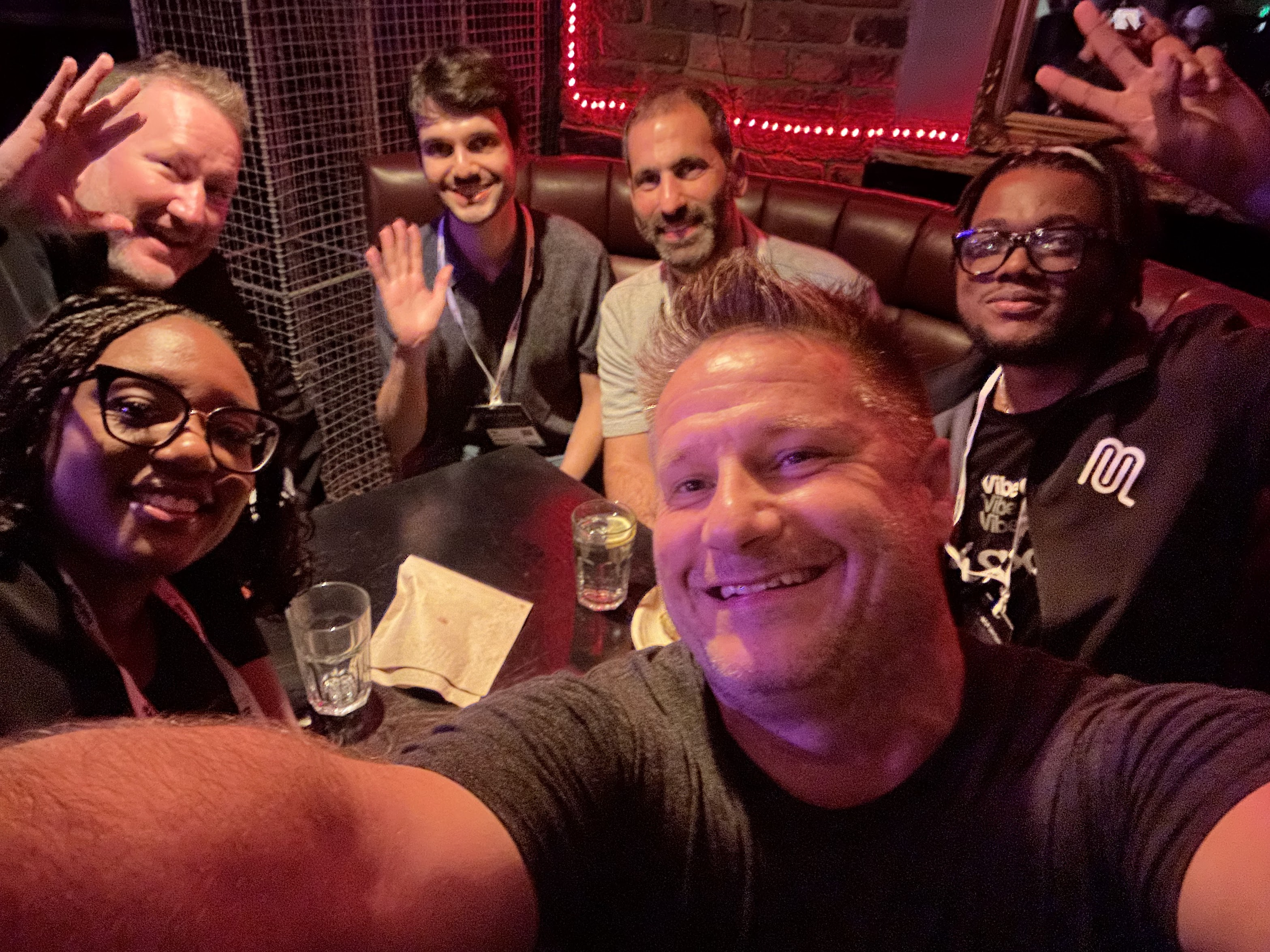 In London at the MCP Dev Summit with friends at the wrap up social